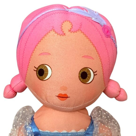 MOOSHKA Cloth Doll 15" Girl with Blue Satin Dress MGA Disney - Picture 3 of 15